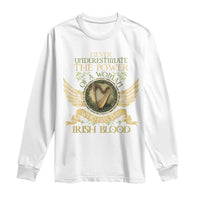 Never Underestimate The Power Of Irish Women Long Sleeve Shirt