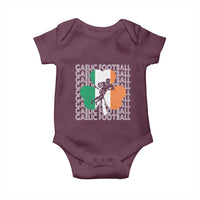 Gaelic Football Baby Onesie Irish Flag Shamrock