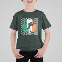 Gaelic Football T Shirt For Kid Irish Flag Shamrock