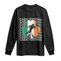 Gaelic Football Long Sleeve Shirt Irish Flag Shamrock