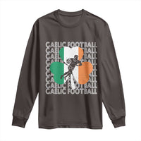 Gaelic Football Long Sleeve Shirt Irish Flag Shamrock