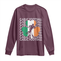 Gaelic Football Long Sleeve Shirt Irish Flag Shamrock