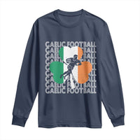Gaelic Football Long Sleeve Shirt Irish Flag Shamrock
