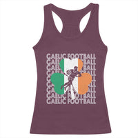 Gaelic Football Racerback Tank Top Irish Flag Shamrock
