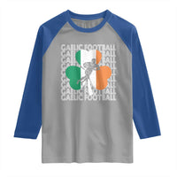 Gaelic Football Raglan Shirt Irish Flag Shamrock