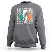 Gaelic Football Sweatshirt Irish Flag Shamrock