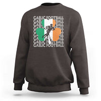 Gaelic Football Sweatshirt Irish Flag Shamrock