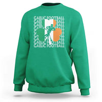 Gaelic Football Sweatshirt Irish Flag Shamrock