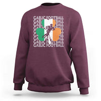 Gaelic Football Sweatshirt Irish Flag Shamrock
