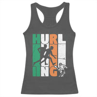 Irish Hurling Hurler Racerback Tank Top