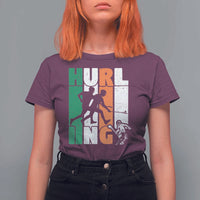 Irish Hurling Hurler T Shirt For Women