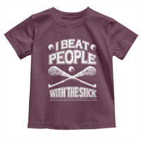 Funny Irish Hurling Toddler T Shirt I Beat People With a Stick