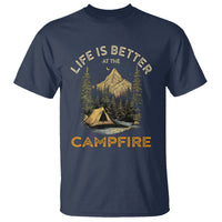 Camping Lover T Shirt Life Is Better At The Campfire - Wonder Print Shop