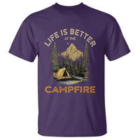Camping Lover T Shirt Life Is Better At The Campfire - Wonder Print Shop