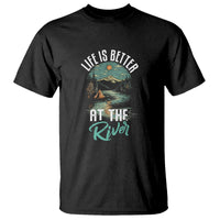 Camping Lover T Shirt Life Is Better At The River - Wonder Print Shop