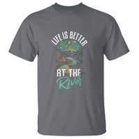 Camping Lover T Shirt Life Is Better At The River - Wonder Print Shop