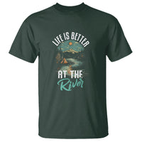 Camping Lover T Shirt Life Is Better At The River - Wonder Print Shop