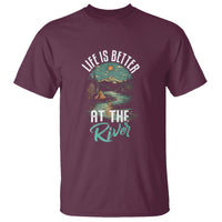 Camping Lover T Shirt Life Is Better At The River - Wonder Print Shop