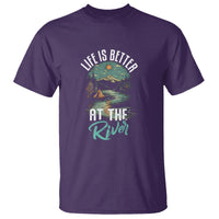 Camping Lover T Shirt Life Is Better At The River - Wonder Print Shop