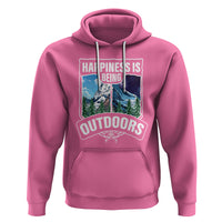 Funny Camping Hoodie Happiness Is Being Outdoor - Wonder Print Shop