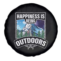Funny Camping Spare Tire Cover Happiness Is Being Outdoor