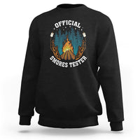 Funny Camping Sweatshirt Official Smores Tester - Wonder Print Shop
