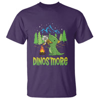 Camping Dinosaur T Shirt Dinos'more Funny Campfire Camper - Wonder Print Shop