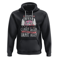Funny Camping Hoodie Camper Queen Classy Sassy And A Bit Smart Assy Flamingo - Wonder Print Shop