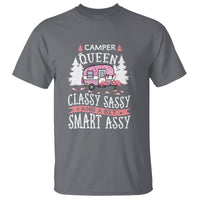 Funny Camping T Shirt Camper Queen Classy Sassy And A Bit Smart Assy Flamingo - Wonder Print Shop