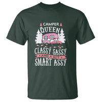 Funny Camping T Shirt Camper Queen Classy Sassy And A Bit Smart Assy Flamingo - Wonder Print Shop