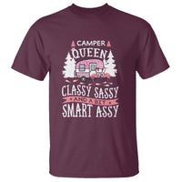 Funny Camping T Shirt Camper Queen Classy Sassy And A Bit Smart Assy Flamingo - Wonder Print Shop