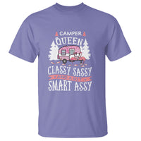 Funny Camping T Shirt Camper Queen Classy Sassy And A Bit Smart Assy Flamingo - Wonder Print Shop