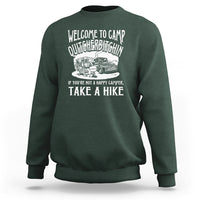Camping Sweatshirt Welcome To Camp Quitcherbitchin BBQ Campfire Motorhome - Wonder Print Shop