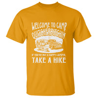 Camping T Shirt Welcome To Camp Quitcherbitchin BBQ Campfire Motorhome - Wonder Print Shop