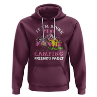 Camping Beer Lover Hoodie If I'm Drunk It's My Camping Friend's Fault Funny Flamingo - Wonder Print Shop