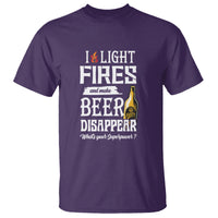 Camping T Shirt I Light Fires And Make Beer Disappear What's Your Superpower - Wonder Print Shop