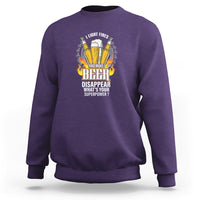 Camping Sweatshirt I Light Fires And Make Beer Disappear What's Your Superpower - Wonder Print Shop