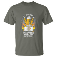 Camping T Shirt I Light Fires And Make Beer Disappear What's Your Superpower - Wonder Print Shop