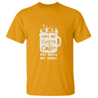 Give Me Camping And Coffee Watch Me Smile T Shirt - Wonder Print Shop