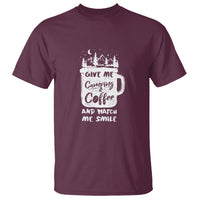 Give Me Camping And Coffee Watch Me Smile T Shirt - Wonder Print Shop
