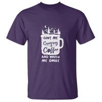 Give Me Camping And Coffee Watch Me Smile T Shirt - Wonder Print Shop