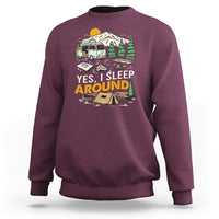 Camping Sweatshirt Yep I Sleep Around Campers - Wonder Print Shop