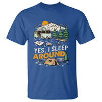 Camping T Shirt Yep I Sleep Around Campers - Wonder Print Shop