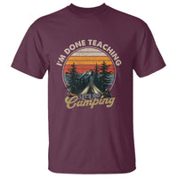 Camper Teacher T Shirt I'm Done Teaching Let's Go Camping - Wonder Print Shop