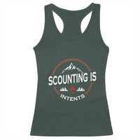 Scouting Is Tent Racerback Tank Top