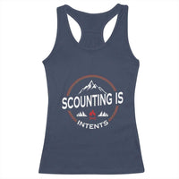 Scouting Is Tent Racerback Tank Top