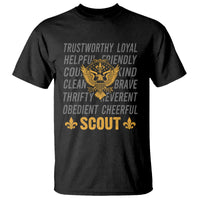 Scouting T Shirt America Flag Scouting Law Camping Outdoor Adventure - Wonder Print Shop
