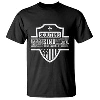 Scouting T Shirt America Flag Scouting Law Camping Outdoor Adventure - Wonder Print Shop
