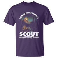 Scouting T Shirt Never Mess With A Scout We Know Places Where No One To Find You - Wonder Print Shop