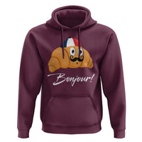 Bonjour Funny Croissant French Hoodie - Wonder Print Shop